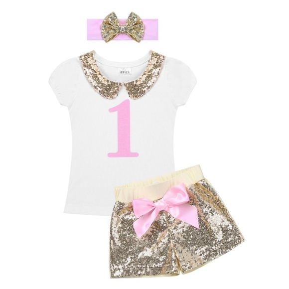 ARIA KIDS Other - 1ST BIRTHDAY OUTFIT 3-PIECE SET